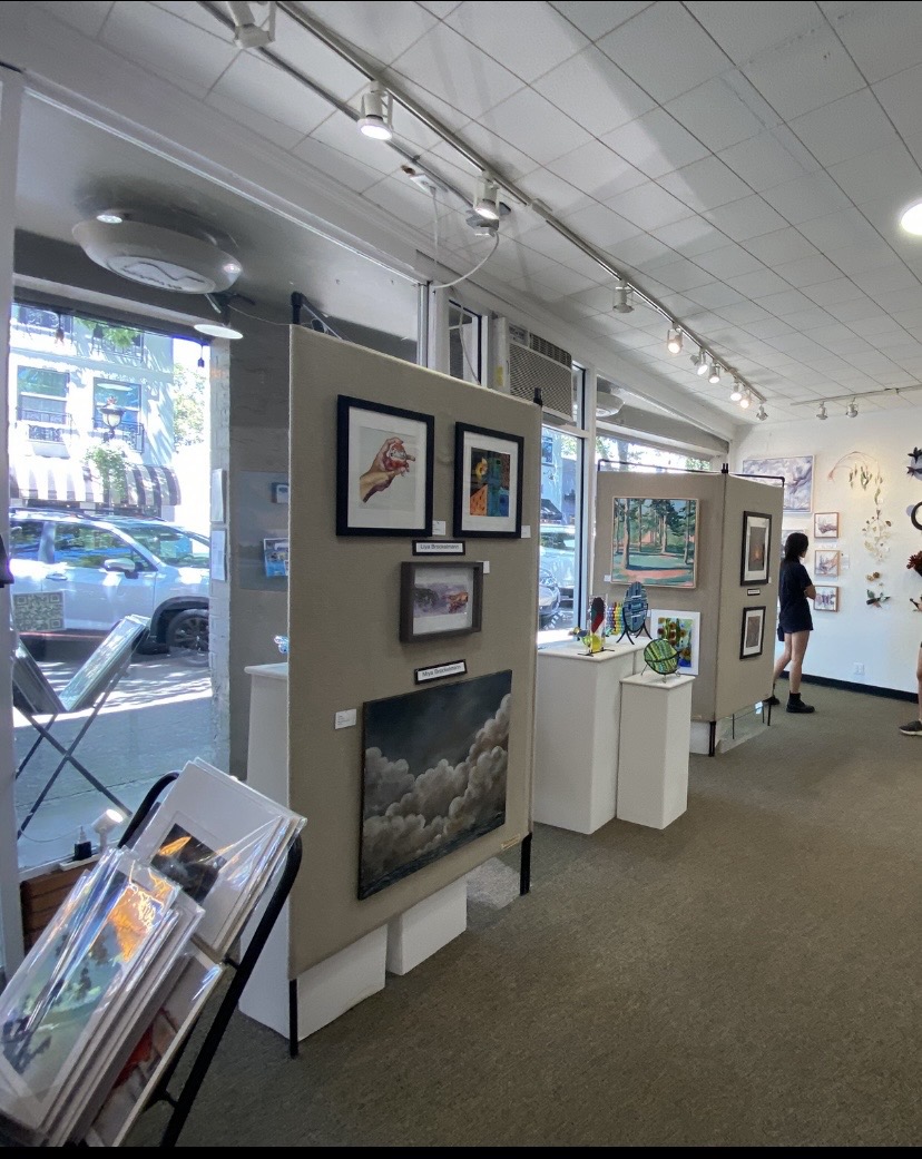 Interior view of the Gallery 408 Art and Culture Block exhibit